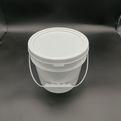 Thực phẩm lớp 5 gallon thùng nhựa màu trắng với nắp xếp lại tái chế