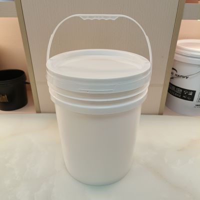 Thực phẩm lớp 5 gallon thùng nhựa màu trắng với nắp xếp lại tái chế