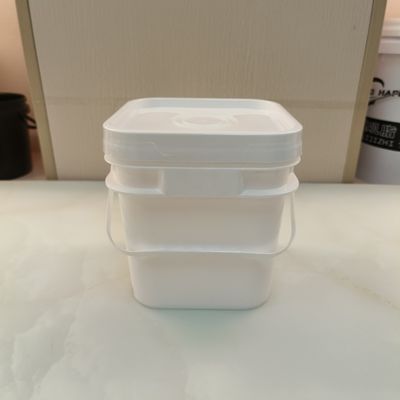 Polypropylene PP 10l Square Plastic Bucket với nắp không độc hại