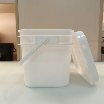 Polypropylene PP 10l Square Plastic Bucket với nắp không độc hại