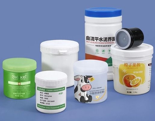 OEM ODM 1-25 lít Chất chứa thực phẩm trắng với vít trên nắp