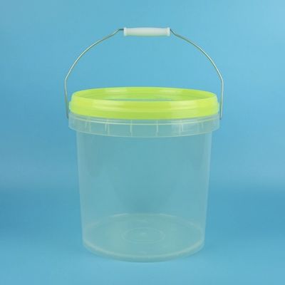 5l Đồ nhựa rõ ràng xô với nắp trang trí chuyển nhiệt