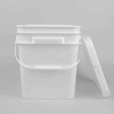 Lưu trữ an toàn thực phẩm chống rò rỉ 1 ~ 25L Thùng thức ăn màu trắng với nắp
