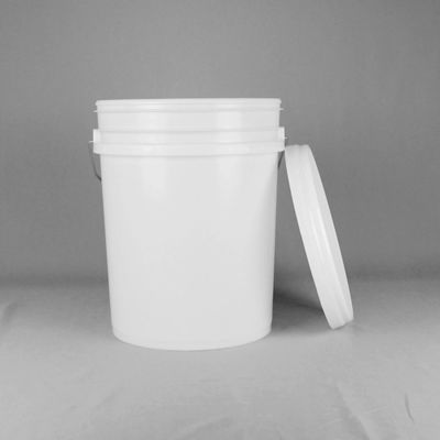 20l thùng bôi trơn trắng với nắp với vòi đổ chống lão hóa