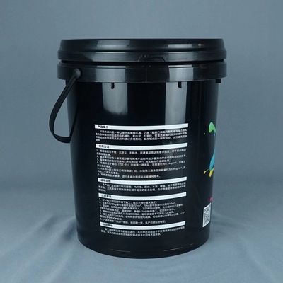 OEM ODM 5 gallon thùng nhựa với nắp Đen 5 gallon xô