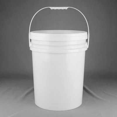 IML trang trí hóa học xô 5 gallon trắng nhựa xô đặt ăn mòn